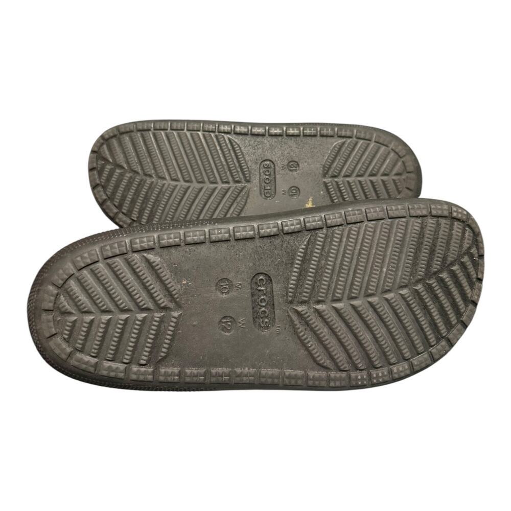 Crocs Classic Puff Moc Slippers Mens 10 Wmns 12 Moth Fleece Lined Casual Comfort - Picture 9 of 9